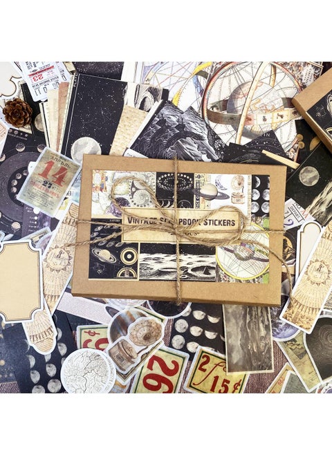 270 Pcs Vintage Material Pack Stickers-(Memory Space) For Hand Ledger Diy Stickers