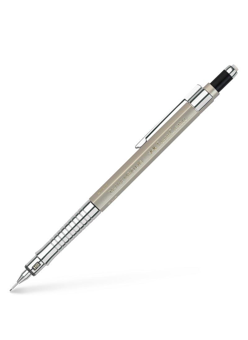 FABER-CASTELL - Faber-Castell Mechanical Pencil TK-Fine Vario L 0.5mm Champagne Gold, Soft: anti-lead cushion mechanism for general writing hard: lead fixing mechanism for drawing and design - Image 1
