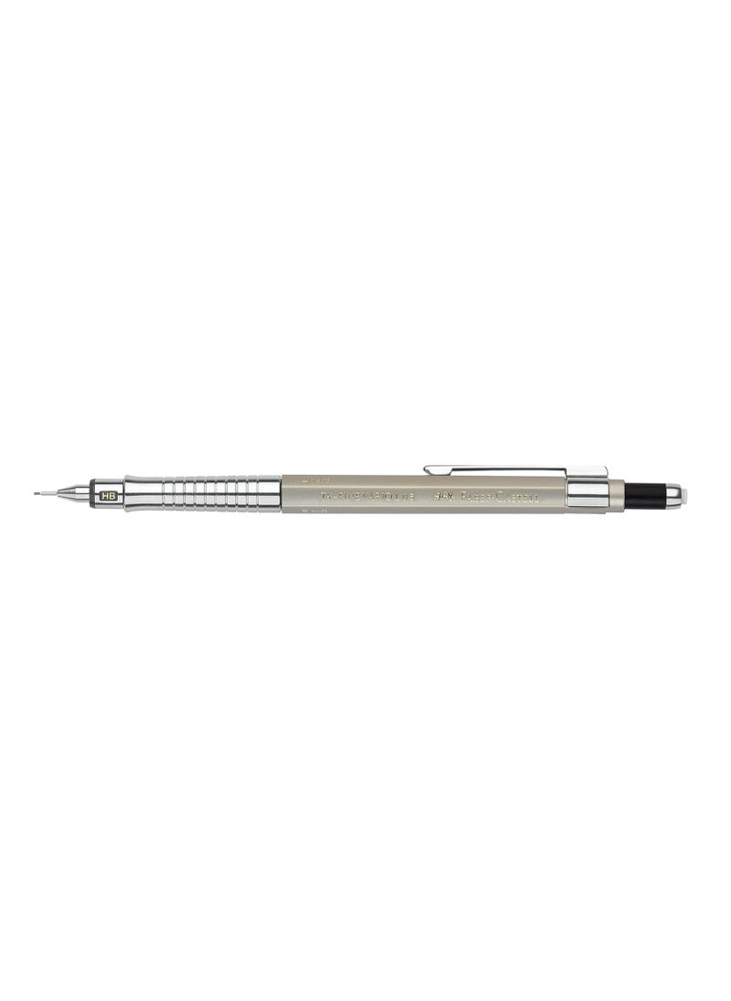 FABER-CASTELL - Faber-Castell Mechanical Pencil TK-Fine Vario L 0.5mm Champagne Gold, Soft: anti-lead cushion mechanism for general writing hard: lead fixing mechanism for drawing and design - Image 1
