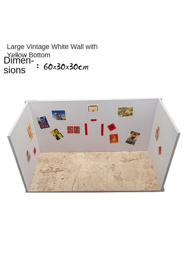 Bluejw Stall Kitchenette Retro Background Wall Family Antique Background Wall Night Market Mini Kitchen Background Board - Image 1