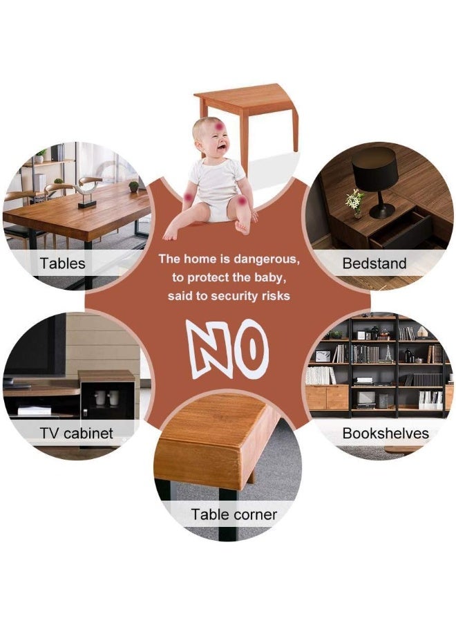 Soft Foam Baby Corner Protector, Baby Safety Corner Edge Guard, Pre-cut Safety Furniture Protector for Table, Stairs, Cupboard 4Pcs - Image 3