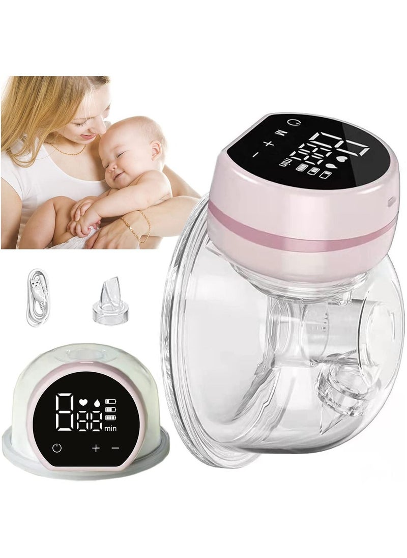 Gonice Wearable Hands Free Breast Pump Wireless Portable Low Noise Invisible Electric Integrated Breast Pump Leel Extractor with LED Display  - Image 1