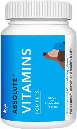 Drools Drools Vitamin 50 pcs + Skin Coat 50 Tablet Combo Supplement Milk 0.4 kg (2x0.2 kg) Dry Adult, New Born, Senior, Young Dog Food - Image 2