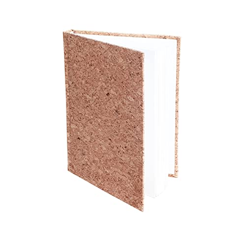 INNAXA Hardbound Diary, Blank Notebooks, A5 (6 x 8) Blank Page Notebook, Hardcover Sketchbook Journal Unlined, 120gsm Thick Paper, 80 Sheets/160 Pages Per Book, (Cork Eco-friendly, A5-Plain) - Image 4