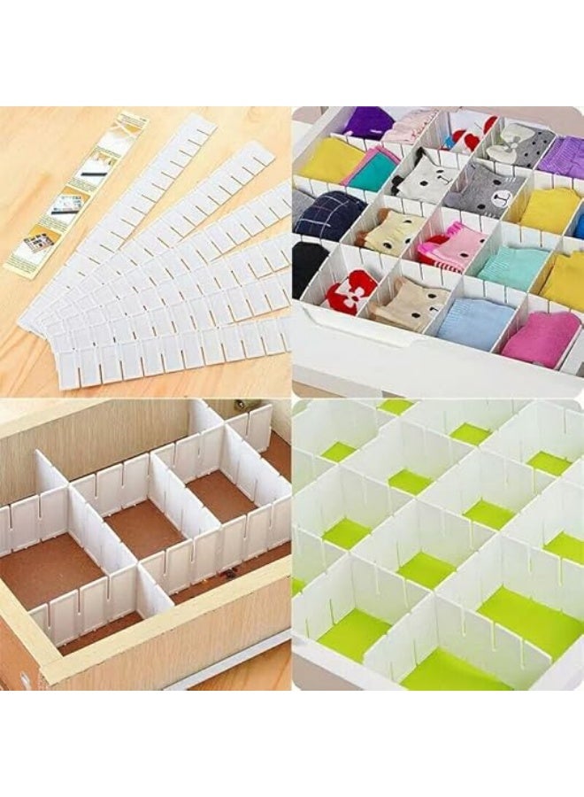 مجموعة منظم تخزين شبكي لتقسيم درج قابل للتعديل بتصميم مستطيل من 4 قطع - Image 2