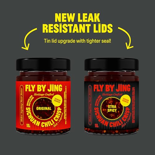 FLYBYJING Original + Xtra Spicy Sichuan Chili Crisp Duo: Premium Chili Sauces Good on Noodles, Proteins, Veggies & Everything - Spicy, Savory, Vegan, Sugar Free Hot Sauces, 6oz (Pack of 2) - Image 5