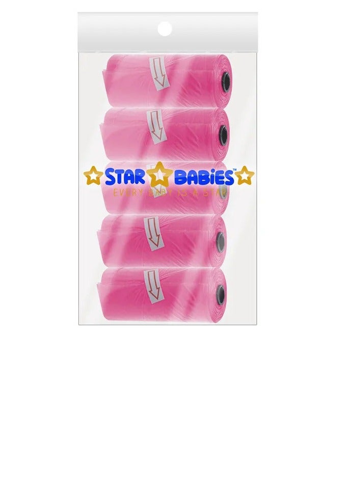 Star Babies - Scented Bag Pack of 5/75 Bags - Pink - Image 1