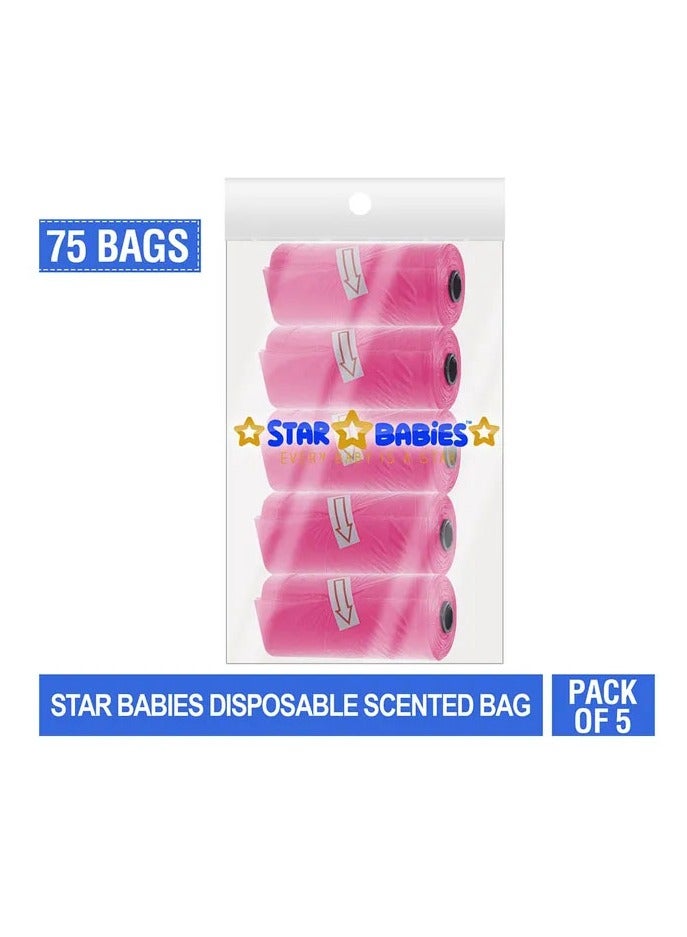 Star Babies - Scented Bag Pack of 5/75 Bags - Pink - Image 2