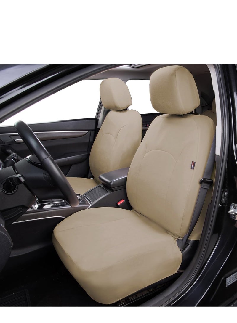 Arabest Waterproof Car Seat Cover (Full Set), Durable, Breathable, Waterproof, Anti-fouling, Universal, Suitable for Car/Truck/SUV (Beige) - Image 3