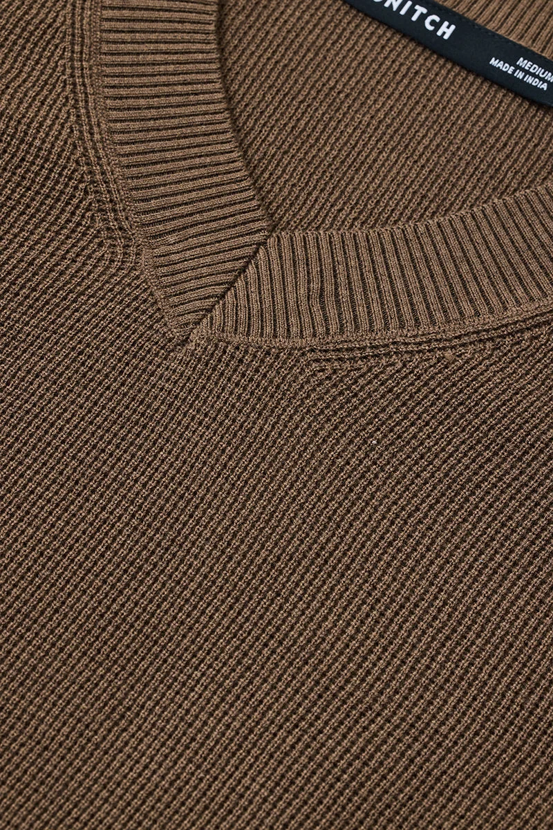 SNITCH V Neck Full Sleeve Sweater