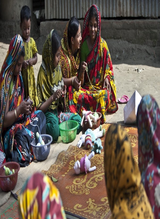 Pebble Fair Trade Handmade Crochet Cotton Tiger - Soft Orange - Image 5