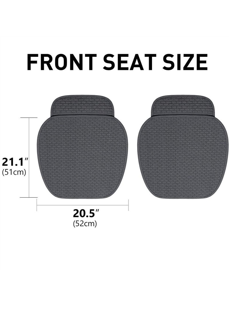Y&D - Car Seat Covers Front Protector Works with 95% of VehiclesAnti-Slip, Cushion Pad for Auto Supplies Prevent Leather Seats from Burning in Summer and Jeans Fading 2 Pcs - Image 1