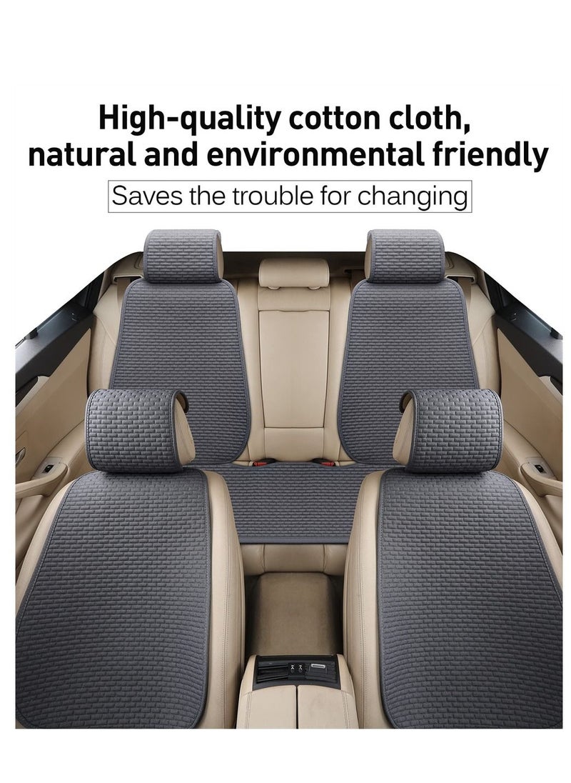 Y&D - Car Seat Covers Front Protector Works with 95% of VehiclesAnti-Slip, Cushion Pad for Auto Supplies Prevent Leather Seats from Burning in Summer and Jeans Fading 2 Pcs - Image 1