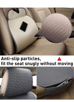 Y&D Car Seat Covers Front Protector Works with 95% of VehiclesAnti-Slip, Cushion Pad for Auto Supplies Prevent Leather Seats from Burning in Summer and Jeans Fading 2 Pcs  - Image 3