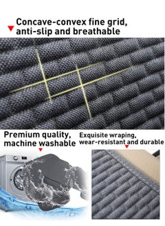 Y&D Car Seat Covers Front Protector Works with 95% of VehiclesAnti-Slip, Cushion Pad for Auto Supplies Prevent Leather Seats from Burning in Summer and Jeans Fading 2 Pcs  - Image 2