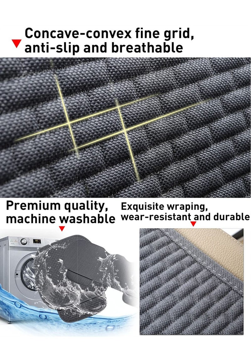 Y&D - Car Seat Covers Front Protector Works with 95% of VehiclesAnti-Slip, Cushion Pad for Auto Supplies Prevent Leather Seats from Burning in Summer and Jeans Fading 2 Pcs - Image 1