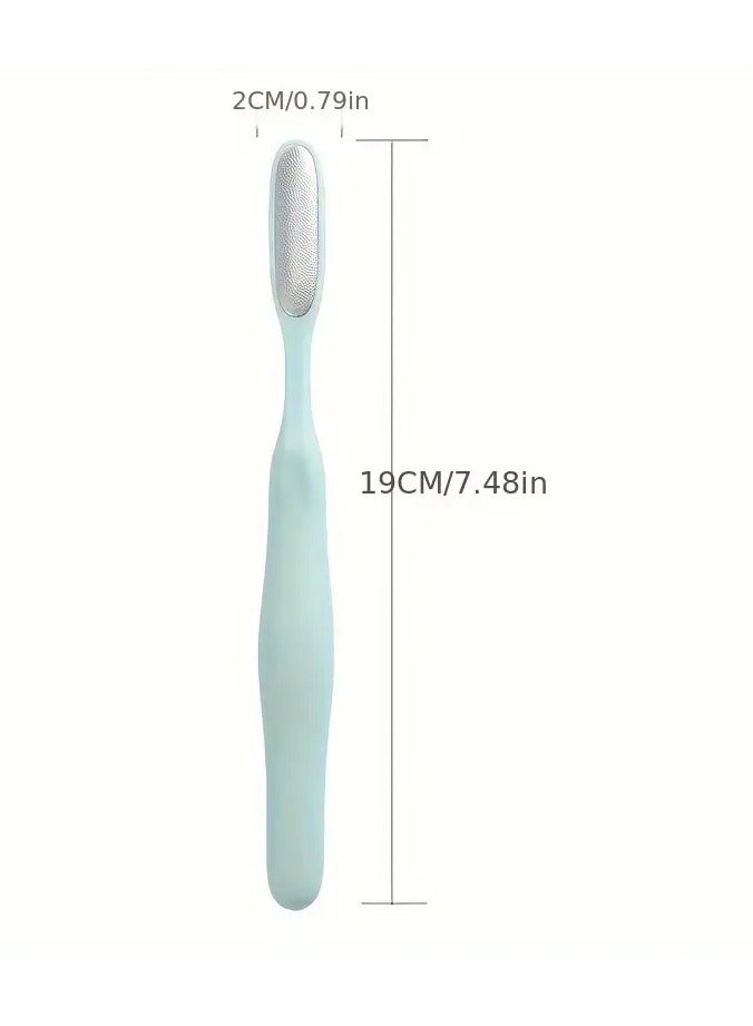 جلوسكي 1 قطعة من الفولاذ المقاوم للصدأ ملف القدم إزالة الكالوس ، مقبض بلاستيكي ، غير معطر ، مقشور لطيف لإزالة الجلد الميت من أصابع القدم والأصابع - مثالي لخياطة أصابع القدم وخيطة الأصابع بدقة. - Image 3