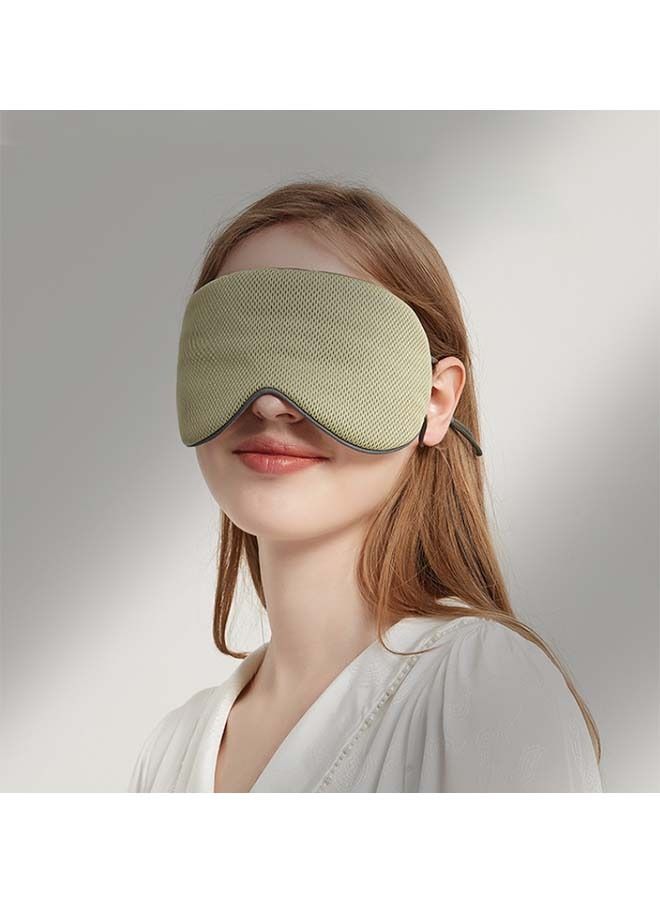 Generic Cool Double Sided Sleeping Mask, Super Soft Blindfold with Adjustable Strap, Comfort Sleep Eye Mask for Travel Meditation Nap (Yellow+Green)  - Image 5