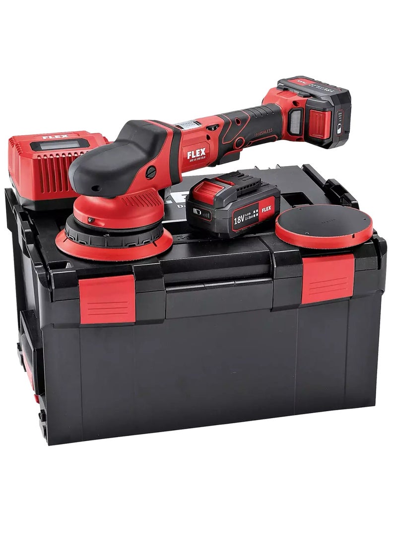 FLEX Cordless Roto Random Orbit Polisher Set 150mm, 18.0 V with 2x5.0 Ah Battery, Charger & Case  - Image 1