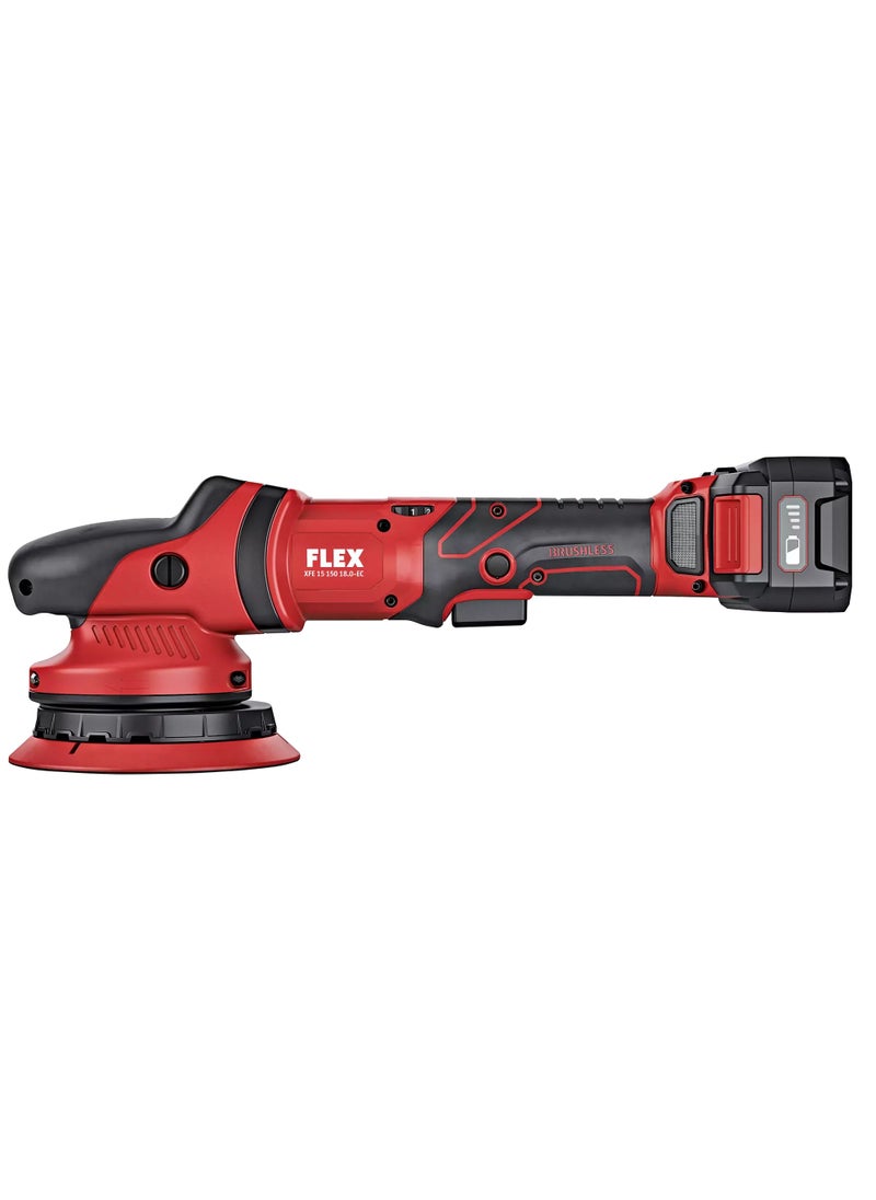 FLEX Cordless Roto Random Orbit Polisher Set 150mm, 18.0 V with 2x5.0 Ah Battery, Charger & Case  - Image 3