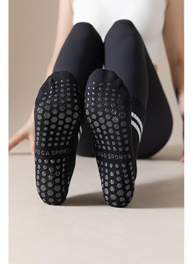 Generic 8 Pairs Non Slip Yoga Socks for Women,Pilates Socks for Barre Ballet Barefoot Workout - Image 5