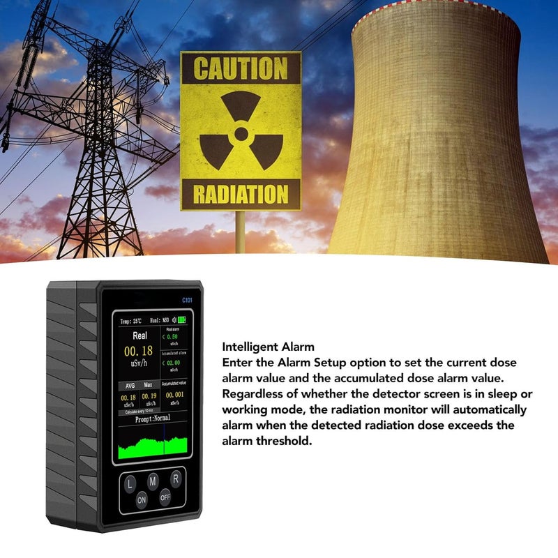 Counter Nuclear Radiation Detector Handheld Beta Gamma X ray Radiation Monitor - Image 3