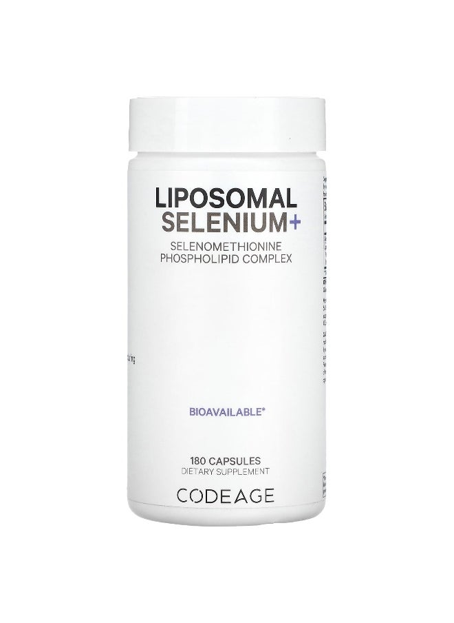 Codeage - Codeage, Liposomal Selenium+, 180 Capsules - Image 1