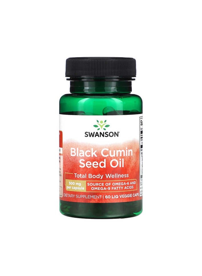 Black Cumin Seed Oil, 500 mg, 60 Liq Veggie Caps