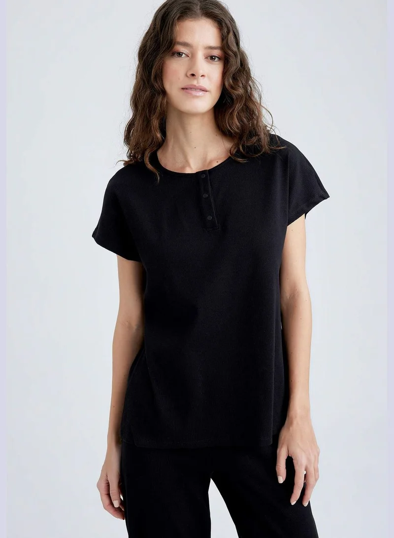 DeFacto Woman Crew Neck Long Sleeve Knitted Tops
