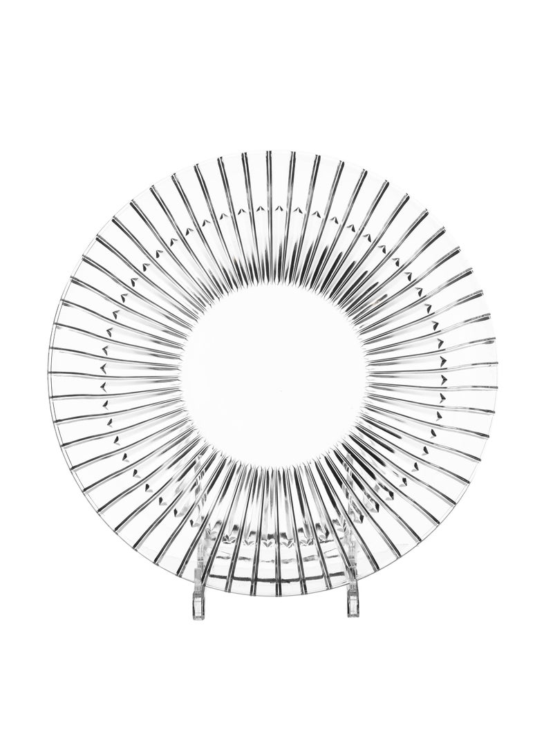 Dania Crystal glass serving dish for sweets and multiuse 32 cm - Image 2