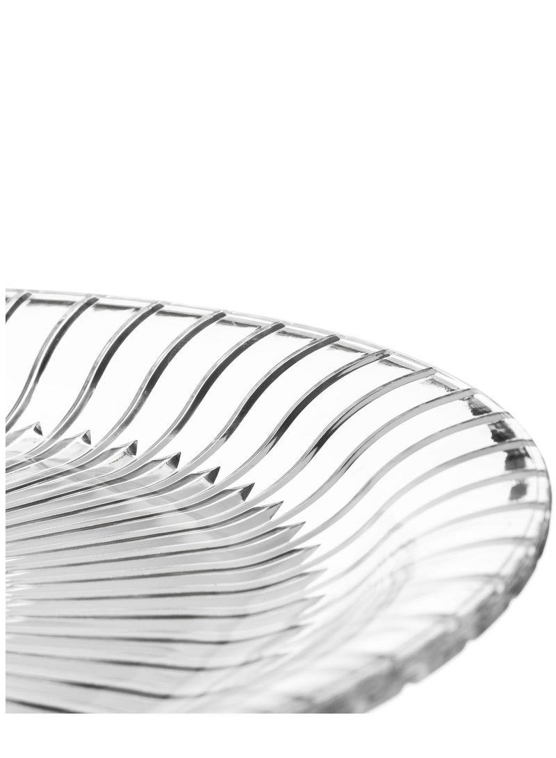 Dania Crystal glass serving dish for sweets and multiuse 32 cm - Image 3