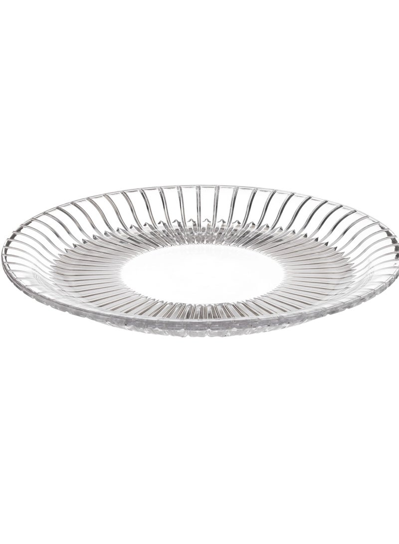 Dania Crystal glass serving dish for sweets and multiuse 32 cm - Image 1
