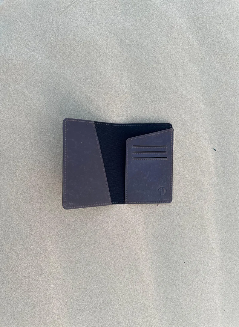 Tohfa Luxe Brown Voyage Leather Passport Holder