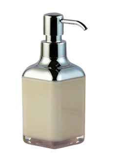 Happy Home Acrylic Liquid Handwash Soap Dispenser Pump for Bathroom, Hand wash refillable Bottle 320Ml-(Beige)  - Image 1