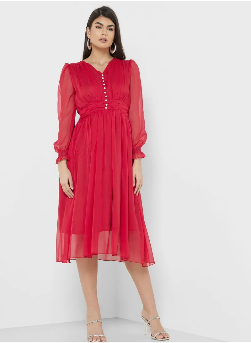 ايلا Ruched A-Line Dress