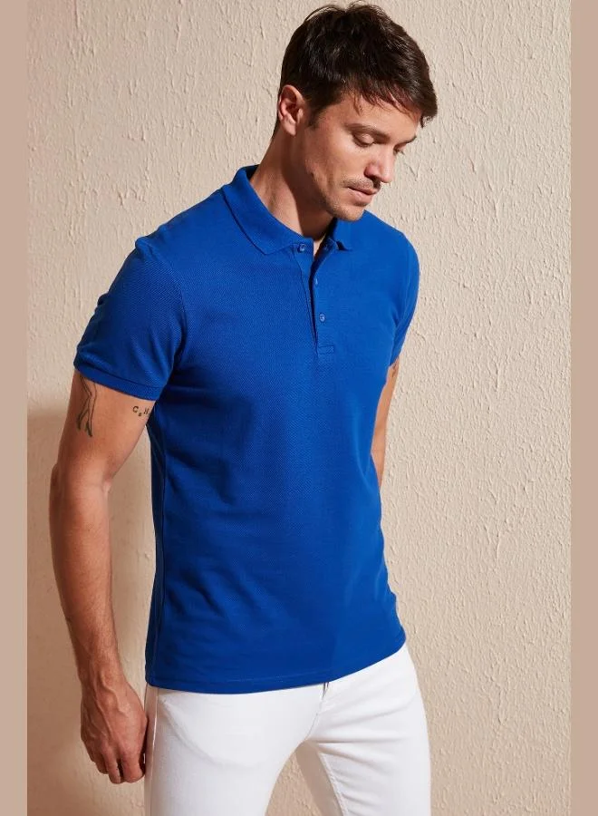 بوراتي Buratti Cotton Regular Fit Buttoned Polo Collar T Shirt Men's POLO COLLAR T SHIRT 5902127