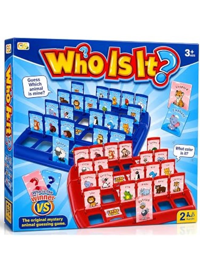 Who Is It? Animal Guessing Game for Kids – Educational Family Board Game – 2 Players - Image 1