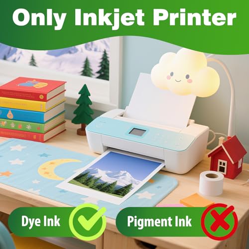 Uinkit Bright White Single Sided Glossy Photo Paper 8.5x11 Letter Size 180gsm 48lb Instant Dry Dye Inkjet Paper, Smudge Resistant Professional Printing Papers for Home/Office Trial Use (40, 8.5x11) - Image 2