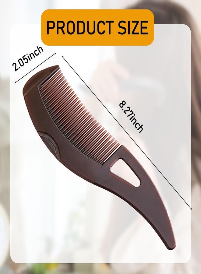 SOLEGLOW Dandruff Comb & Scalp Massage Brush - Anti-Dandruff Hair Comb for Lice Removal, Hair Care & Styling Unisex Plastic Dandruff Remover Tool (Brown) - Image 4