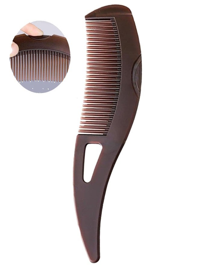 SOLEGLOW Dandruff Comb & Scalp Massage Brush - Anti-Dandruff Hair Comb for Lice Removal, Hair Care & Styling Unisex Plastic Dandruff Remover Tool (Brown) - Image 2