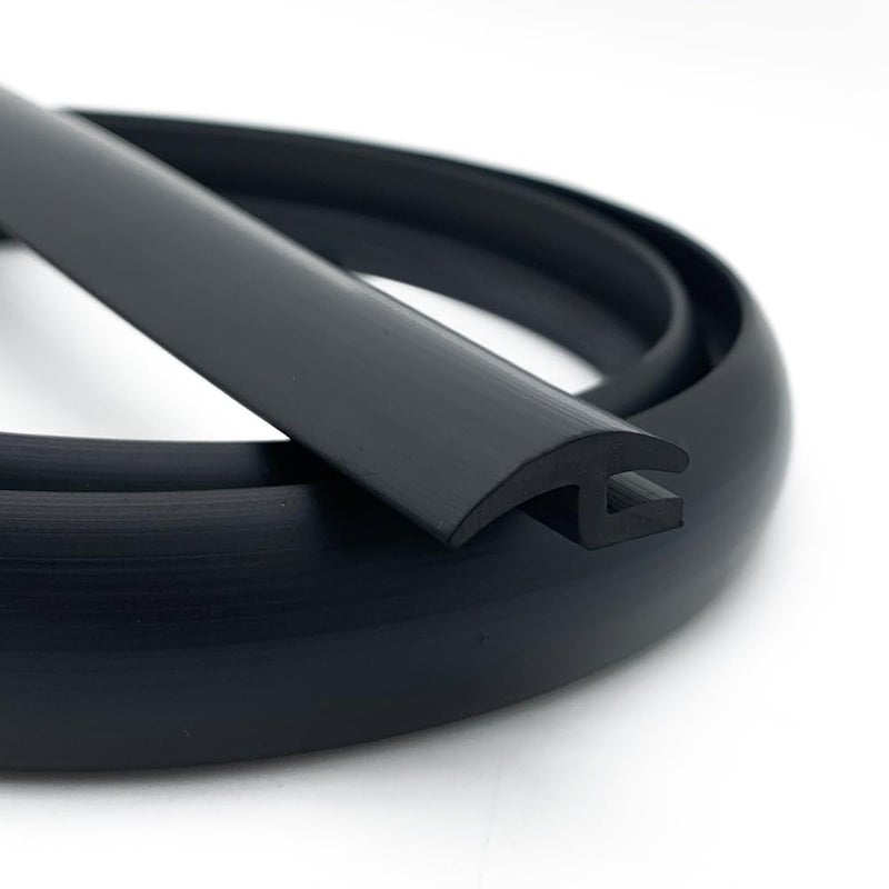 PACIXU Car Front Windshield Rubber Seal Strip Windshield Weather Stripping Molding Trim Strips for Most Cars Trucks RV SUVs 20Ft Black