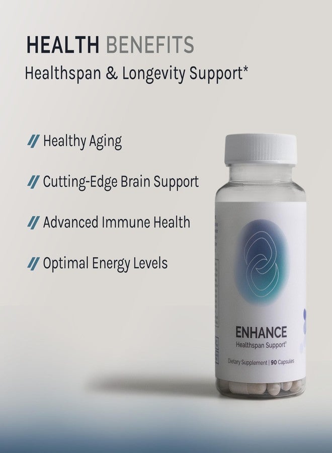 InfiniWell Enhance - Healthy Aging, Longevity Supplement with Trimethylglycine (TMG)- Encourage Cellular Renewal & Mitochondrial Health - Help Promote Healthspan & Epigenetic Aging (90 Capsules) - Image 2