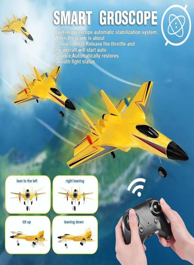 Amitasha Remote Control Airplane for Kids & Adults, EPP Foam RC Glider Jet Aircraft with Automatic Balance Gyro, Night Lights, Stunt RC Gifts for Boys - Image 2