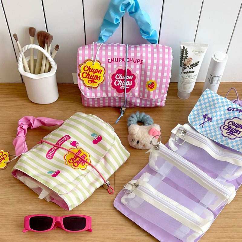 Jewel Detachable Cosmetic Bag Women'S Three-In-One Portable Foldable Storage Bag Niche High-End Handbag For Women - Image 3