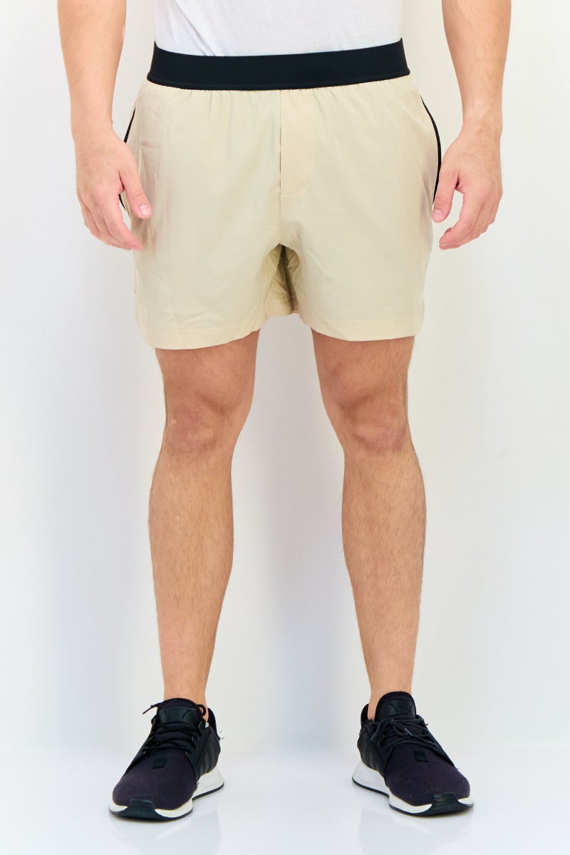 Mister Men 5 Inseam Sportswear Fit Training Shorts, Tan - Image 1