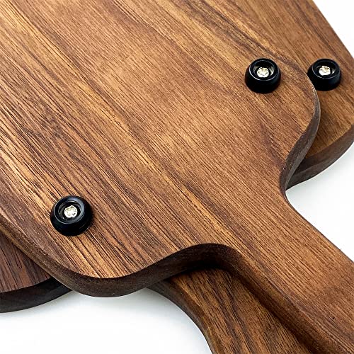 Otrestodyl Cutting Board Feet with Stainless Screws, Black Round Non Slip Rubber Feet for Cutting Board, Furnitrue & Electronics, 200 Pack - Image 2