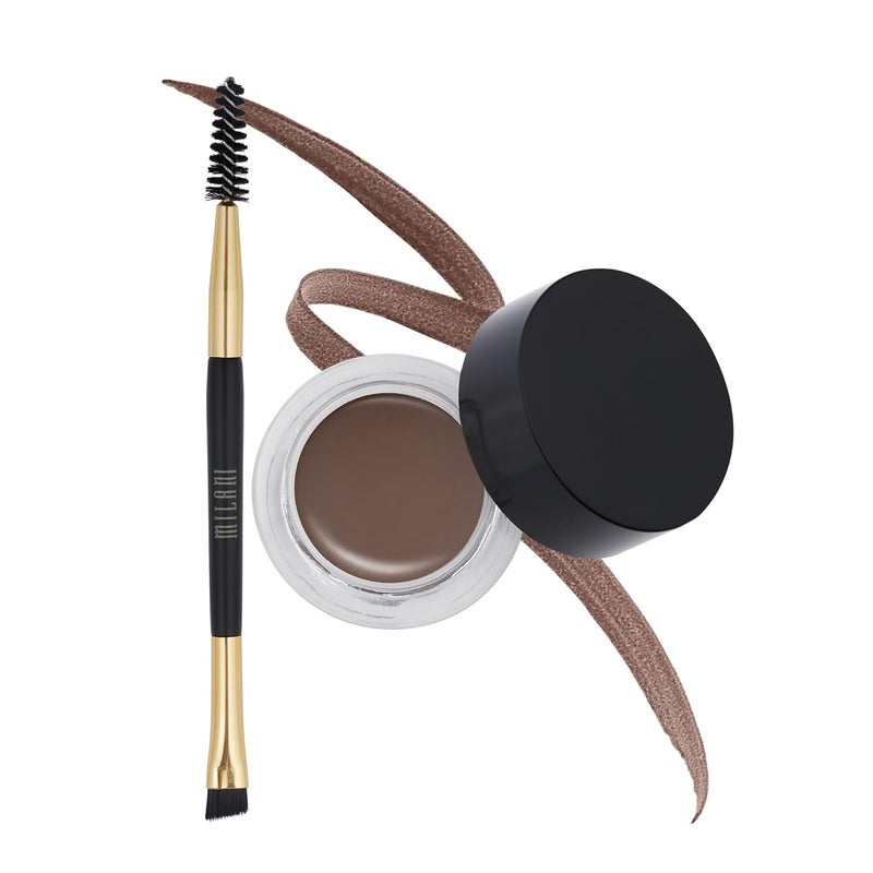 Milani Stay Put Brow Color  Dark Brown 009 Ounce Vegan CrueltyFree Eyebrow Color that Fills and Shapes Brows