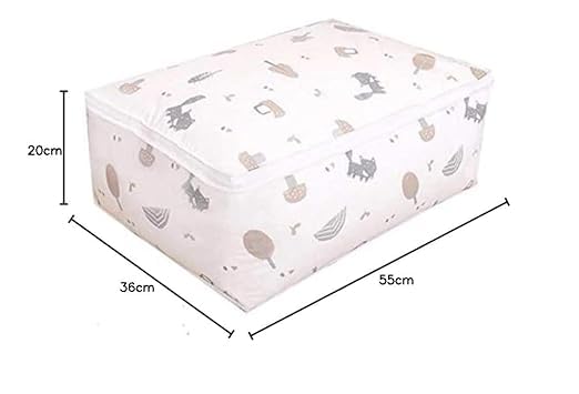 CABLE GALLERY Blanket Storage bag Folding Organizer bag Moisture Proof, Mildew Proof, Dust Proof, Water proof, Washable Storage Bags for Clothes, Jackets, Pillows, Blankets (58x40x22 cm) (1) - Image 3