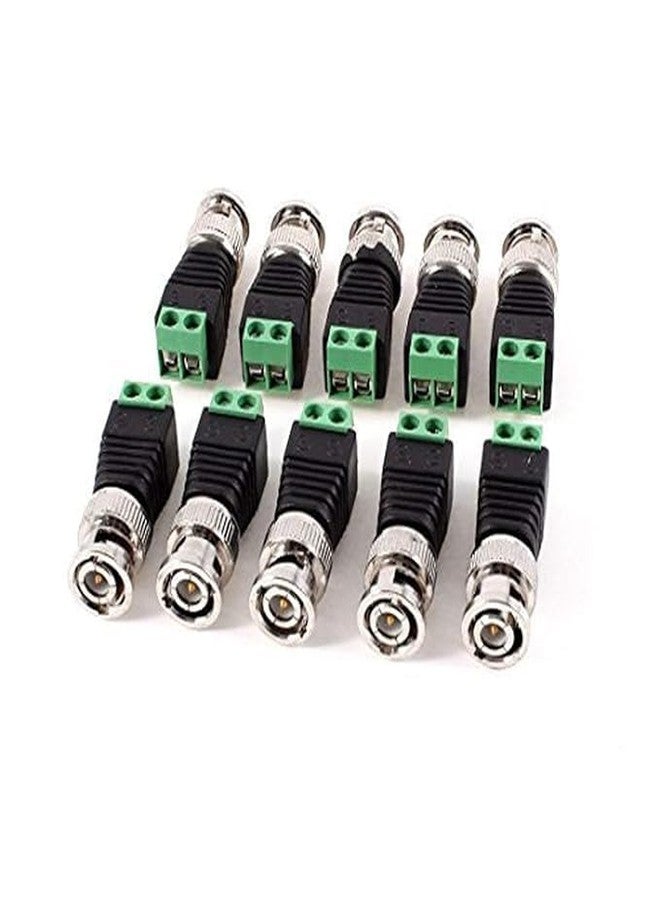 ZETABYTE UK BNC Green with PVC Insulated Screw Type Connector Plug (Pack of 10 Pieces). - Image 1