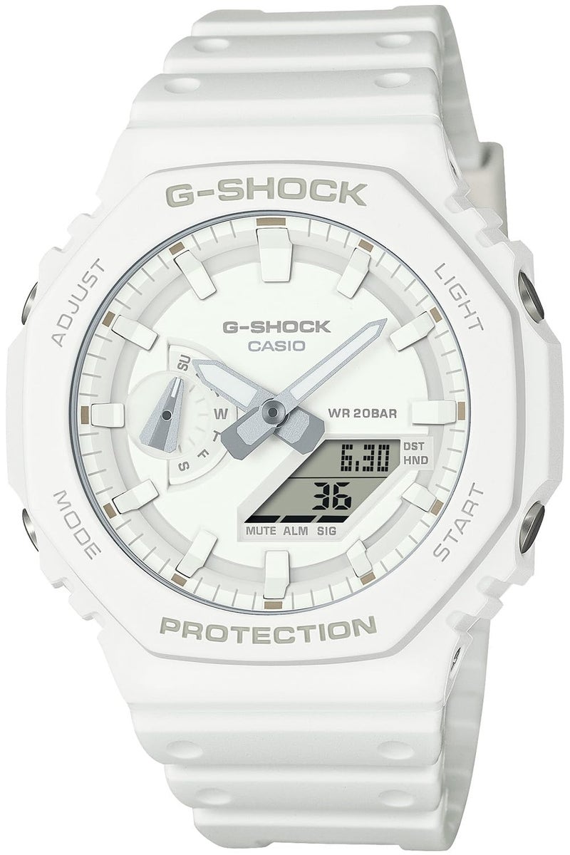 G-SHOCK كاسيو جي شوك GA-2100-7A7JF [سلسلة جي شوك تون-أون-تون]، أبيض - Image 1